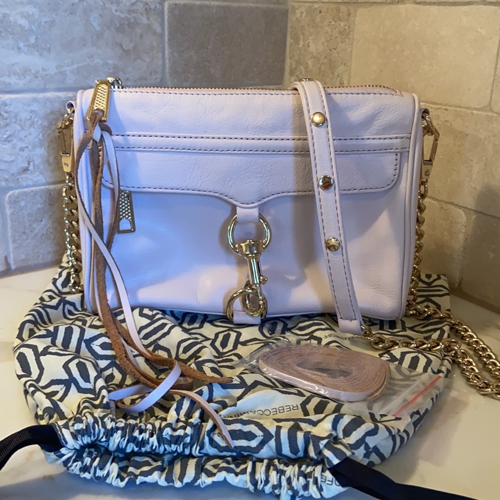 Rebecca Minkoff Mini MAC Convertible Crossbody in Blush Pink